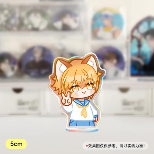 【屿泽×枫荷 贴贴】5cm镭射小粒牌 - 枫荷水手